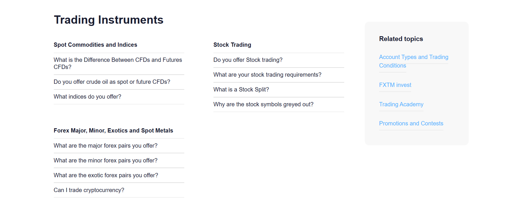 Trading FXTM